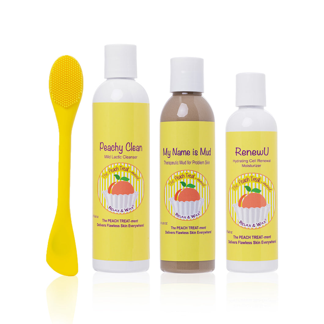 The PEACH TREAT-ment Kit ~ 3 Step System For The Perfect Vajacial-Ingrown Hair Treatment